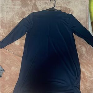 As U Wish Black Long Sleeve Sheath Dress